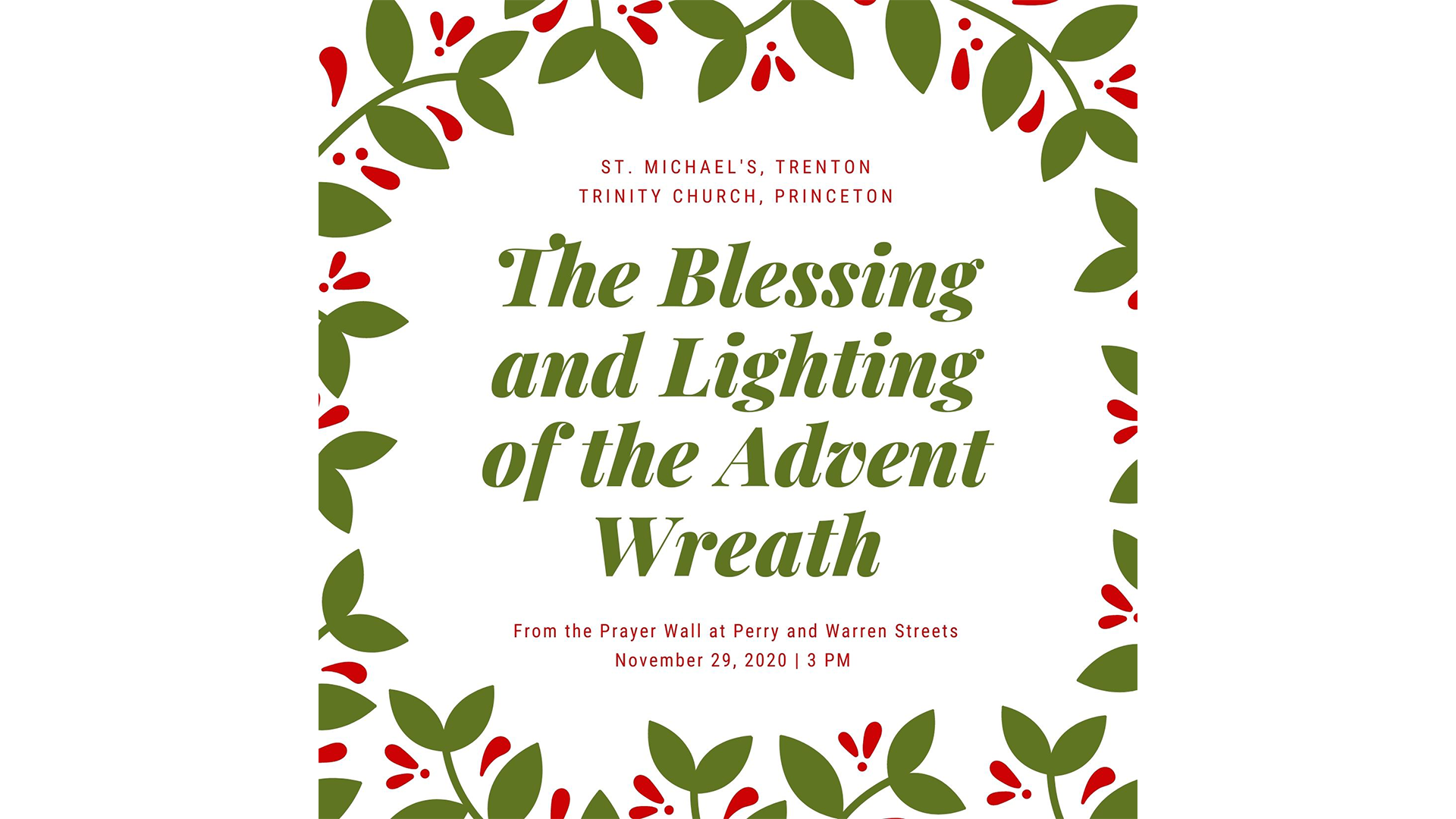 The Blessing and Lighting of the Advent Wreath